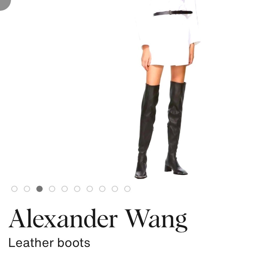 Alexander Wang Black Over the Knee Boots